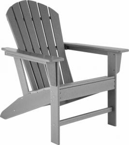 Tectake Krzesło ogrodowe Joan - szary 1