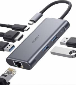 Stacja/replikator Aukey USB-C (ITAN1020120) 4