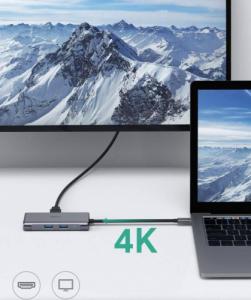 Stacja/replikator Aukey USB-C (ITAN1020120) 5