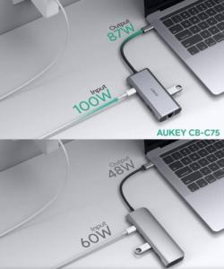 Stacja/replikator Aukey USB-C (ITAN1020120) 7
