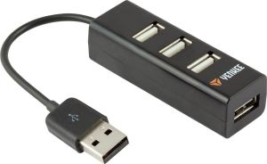 HUB USB Yenkee YHB 4001BK 4x USB-A 2.0 (45007826) 1