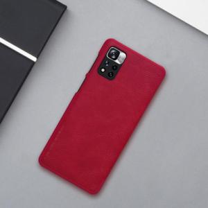 Nillkin Nillkin Qin Case etui do Xiaomi Poco X4 Pro 5G osłona na aparat kabura pokrowiec obudowa z klapką brązowy 20