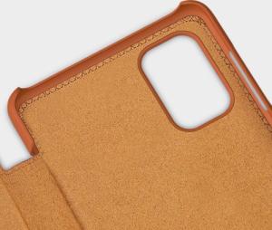 Nillkin Nillkin Qin Case etui do Xiaomi Poco X4 Pro 5G osłona na aparat kabura pokrowiec obudowa z klapką brązowy 10