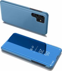 Hurtel Clear View Case futerał etui z klapką Samsung Galaxy S22 Ultra niebieski 1