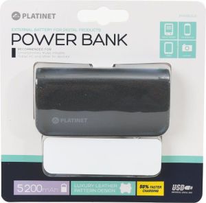 Powerbank Platinet Leather 5200mAh Grafitowy 4