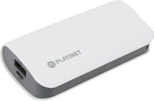 Powerbank Platinet Leather 5200mAh Biało-czarny 4