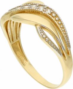 Rosanto Złoty pierścionek z cyrkoniami roz. 20 585 14k 1