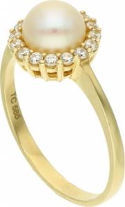 Rosanto Złoty pierścionek z perłą roz. 14 585 14k 1