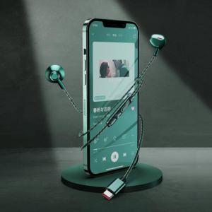 Słuchawki Remax Remax przewodowe słuchawki z wbudowanym pilotem głośności Lightning 1,2m srebrny (RM-711I) 2