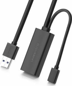 Kabel USB Ugreen USB-A - USB-A 10 m Czarny (6957303828272) 3