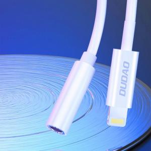Adapter USB Dudao Lightning - Jack 3.5mm Biały (6973687242336) 3