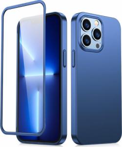 Joyroom Joyroom 360 Full Case etui pokrowiec do iPhone 13 Pro obudowa na tył i przód + szkło hartowane niebieski (JR-BP935 blue) 1
