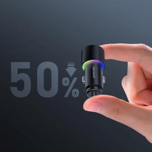 Ładowarka Joyroom Joyroom samochodowa ładowarka 2 x USB z podświetleniem 24W czarny (JR-CL10) 4