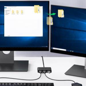 Przełącznik Ugreen Ugreen przełącznik adapter switch box USB 2 wejścia - 3 wyjścia czarny (CM409) 4