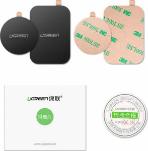 Ugreen Ugreen metalowe płytki do samochodowych uchwytów magnetycznych szary (LP123) 11