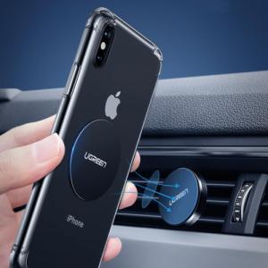 Ugreen Ugreen metalowe płytki do samochodowych uchwytów magnetycznych szary (LP123) 6