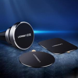 Ugreen Ugreen metalowe płytki do samochodowych uchwytów magnetycznych szary (LP123) 8