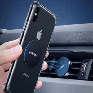 Ugreen Ugreen metalowe płytki do samochodowych uchwytów magnetycznych szary (LP123) 9