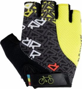 Radvik Rękawiczki rowerowe Radvik Runde limonkowo-czarne rozmiar XL 2