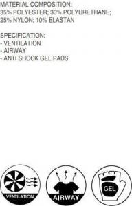 Radvik Rękawiczki rowerowe Runde niebiesko-szare r. M 4