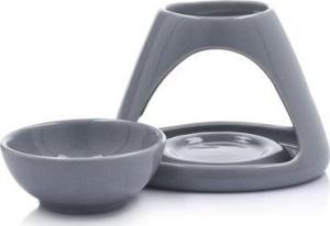 DUKA Kominek do olejków zapachowych i wosków DUKA GLASUR 11 cm szary 2