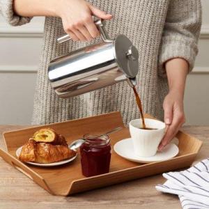 DUKA Zaparzacz do kawy French Press DUKA BARISTA 1100 ml srebrny stal nierdzewna 5