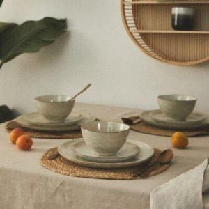 DUKA LAGUN ZEN TALERZ 28CM BEŻOWY 12