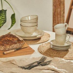 DUKA LAGUN ZEN TALERZ 28CM BEŻOWY 7