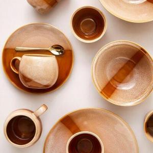 DUKA Talerz obiadowy DUKA JORDEN 26 cm brązowy kamionkowy 3