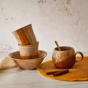 DUKA Talerz obiadowy DUKA JORDEN 26 cm brązowy kamionkowy 4