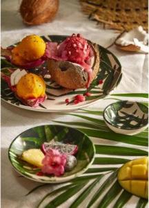 DUKA Talerz obiadowy bananowiec DUKA EKVATOR 27 cm zielony fajans 8