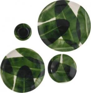 DUKA Talerz obiadowy bananowiec DUKA EKVATOR 27 cm zielony fajans 10