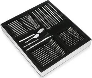 DUKA Zestaw sztućców dla 12 osób DUKA METEOR 48 elementów srebrny stal nierdewna 3