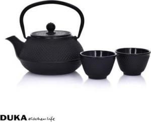 DUKA Zestaw do parzenia herbaty DUKA MARIKO 800 ml czarny żeliwo 2