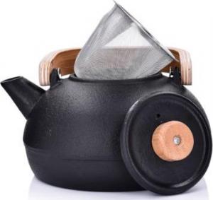 DUKA Dzbanek z zaparzaczem DUKA BAMBU 1000 ml czarny żeliwo 3