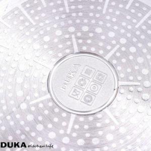 Patelnia DUKA Patelnia z powłoką oliwną DUKA OLLI 24 cm żółta zielona stal nierdzewna 4