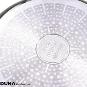 Patelnia DUKA Patelnia z powłoką oliwną DUKA OLLI 28 cm żółta zielona stal nierdzewna 4