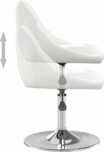 vidaXL vidaXL Krzesła stołowe, 4 szt., białe, obite sztuczną skórą 4