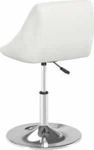 vidaXL vidaXL Krzesła stołowe, 4 szt., białe, obite sztuczną skórą 5