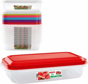 Plastic Forte Pojemnik plastikowy Plastic Forte 2 l prostokątny mix kolorów 1