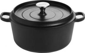DUKA Garnek z pokrywką DUKA BJORN 4200 ml czarny żeliwo 6