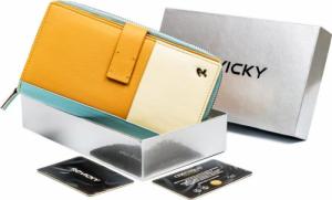 Rovicky Kolorowy portfel damski z dwiema sekcjami, skóra naturalna Rovicky NoSize 1
