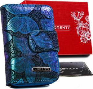 Lorenti Pionowy portfel damski w motyle z lakierowanej skóry naturalnej Lorenti NoSize 1