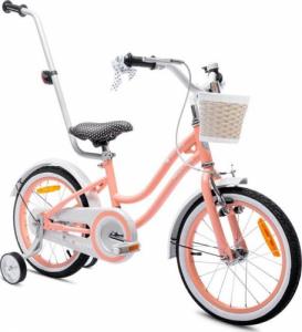 Sun Baby Rowerek dla dziewczynki 16 cali heart bike morelowy 1