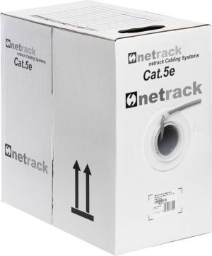 NetRack Kabel instalacyjny CAT5e, UTP, Drut, 305m Szary (250-02) 1