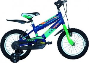 Coppi BICYCLE 14" JUNIOR MAN ARGO/BLUE/GREEN 8001446125144 COPPI 1