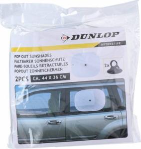 Dunlop Dunlop - Roleta / osłona przeciwsłoneczna do samochodu 2szt (Biały) 2