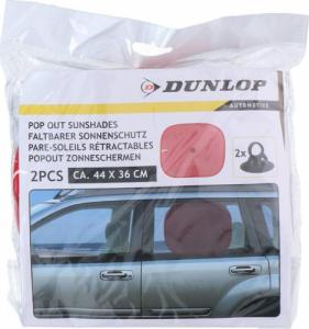 Dunlop Dunlop - Roleta / osłona przeciwsłoneczna do samochodu 2szt (Czerwony) 3