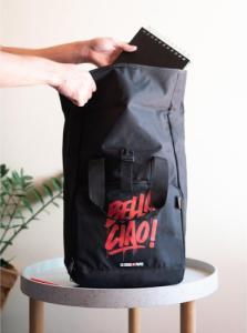 Erik Plecak-torba Dom z papieru czarny 5