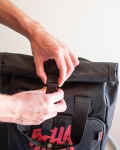 Erik Plecak-torba Dom z papieru czarny 6